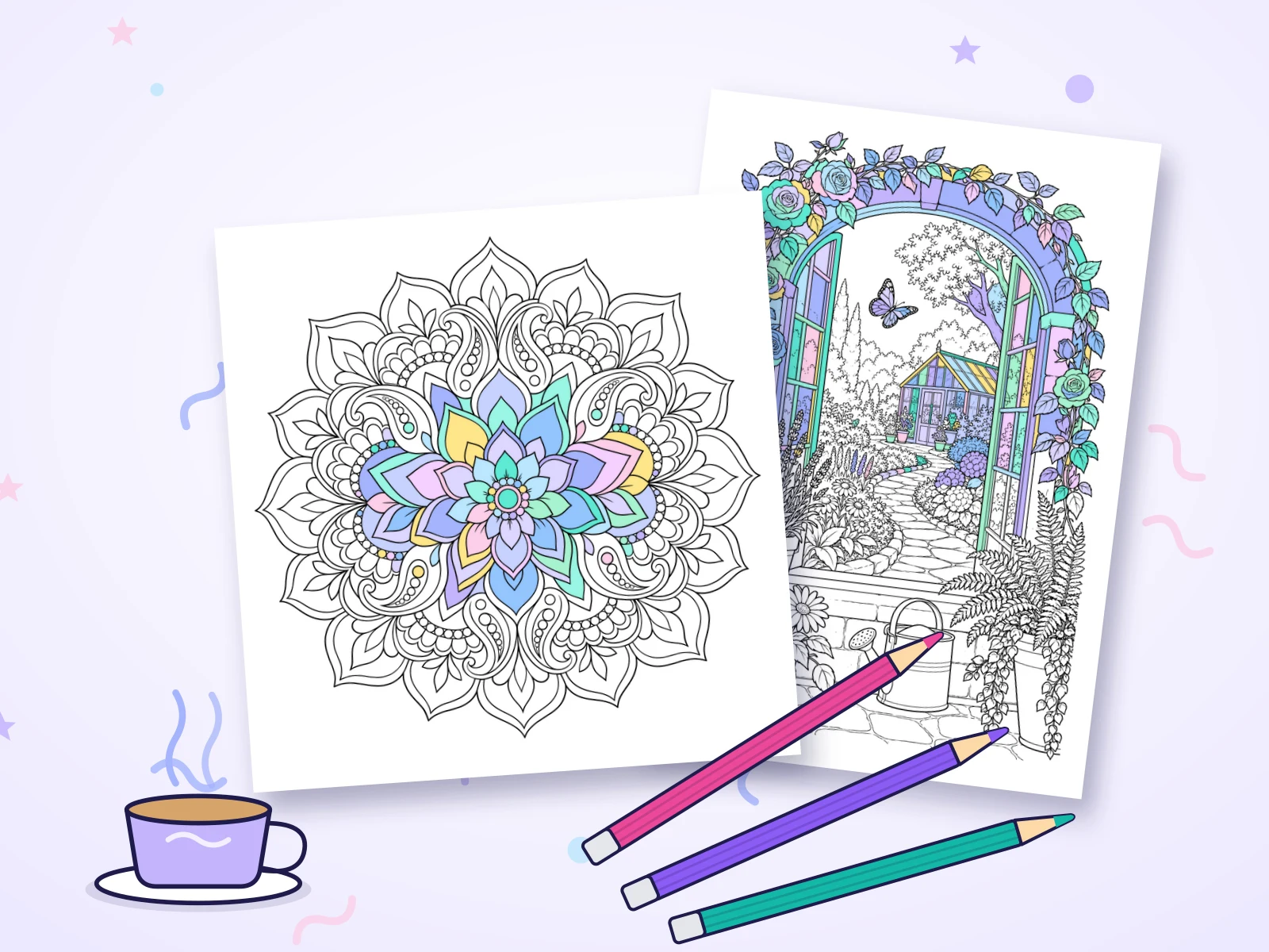 Feeling Exhausted? Color Just One Page and Let Your Mind Breathe